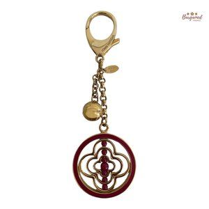 Authentic LOUIS VUITTON Goldtone Walley Fleur Bag Charm - M67128